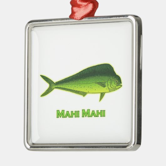 Mahi Mahi Fish Metalen Ornament (Links)