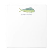 Mahi Mahi Fish Thema kantoorbenodigdheden Notitieblok (Voorkant)