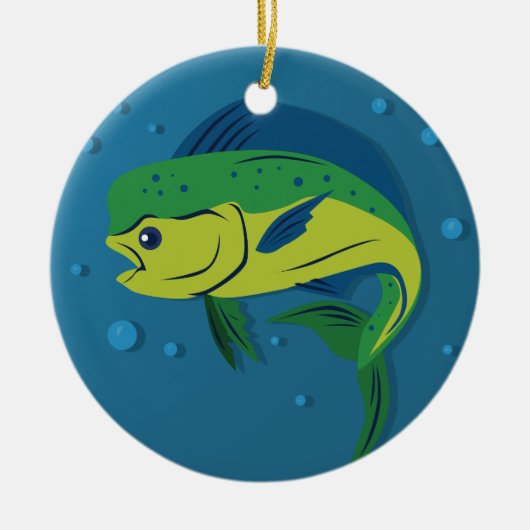 Mahi Mahi Keramisch Ornament (Voorkant)