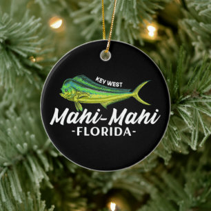 Mahi Mahi Key West Florida Vissen Coryphaena Cadea Keramisch Ornament
