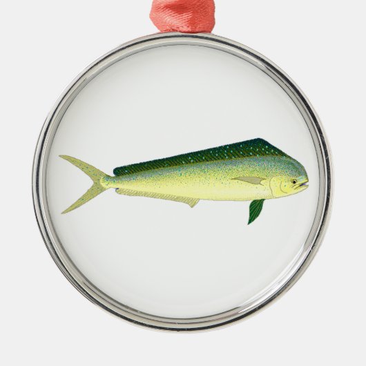 Mahi Mahi Metalen Ornament (Voorkant)
