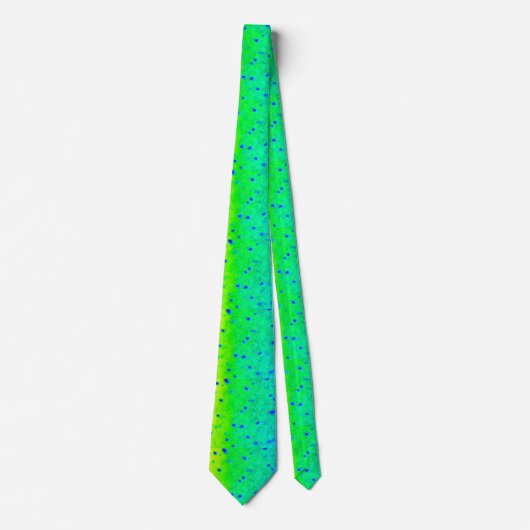 Mahi Mahi Print Tie Stropdas (Voorkant)