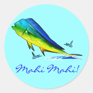 Mahi Mahi Ronde Sticker