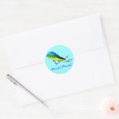 Mahi Mahi Ronde Sticker (Envelop)