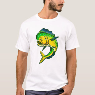 Mahi Mahi Vist Dorado Fisherman Angling Fan T-shirt
