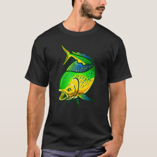 Mahi Mahi Vist Dorado Fisherman Angling Fan T-shirt