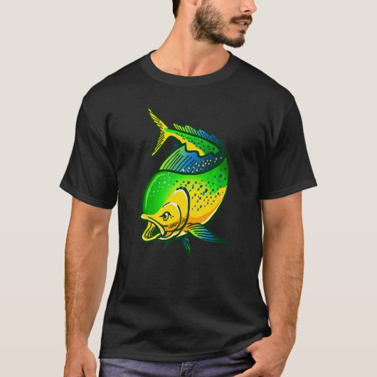 Mahi Mahi Vist Dorado Fisherman Angling Fan T-shirt (Voorkant)