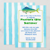 Mahi Mahi Vist uitnodiging (Voorkant / Achterkant)