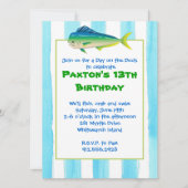 Mahi Mahi Vist uitnodiging (Voorkant)