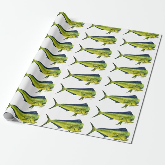 Mahi Mahi-visverpakkingspapier Cadeaupapier (Uitgerold)