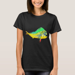 Mahi Mahi Watercolor Dolfinvis T-shirt
