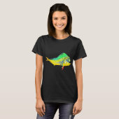 Mahi Mahi Watercolor Dolfinvis T-shirt (Voorkant volledig)