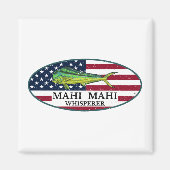 Mahi Mahi Whisperer Nautische Kust Mahi Mahi Magneet (Voorkant)