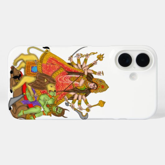 Mahishasur Mardini Durga Phone Hoesje (Achterkant (horizontaal))