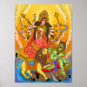 Mahishasur Mardini Durga Poster (Voorkant)