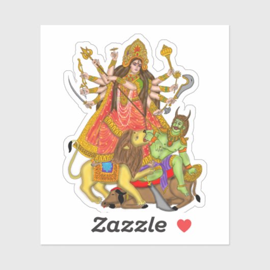 Mahishasur Mardini Durga Stickers (Vel)