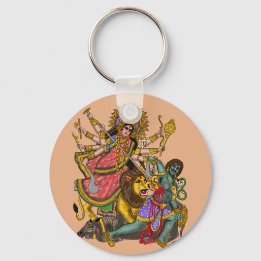 Mahishasura Mardini Sleutelhanger (Voorkant)