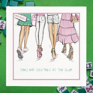 Mahj & Cocktails bij de Club Stijlvolle Dames Mahj Servet