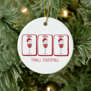 Mahj Mommas Persoonlijke Wijn Mahjong Zuid Tegel Keramisch Ornament