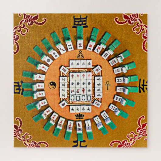 Mahj Mystic Circle Puzzle Legpuzzel (Verticaal)