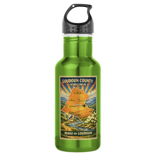Mahj On Loudoun Waterfles (Voorkant)