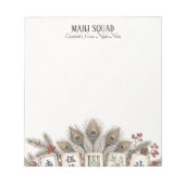Mahj Squad Game Night Notes Kerstcadeau Notitieblok (Voorkant)