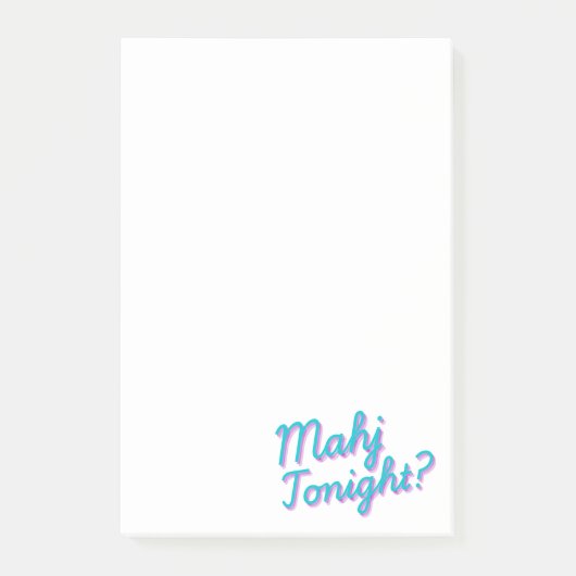 Mahj vanavond post-its voor vrienden post-it® notes (Voorkant)