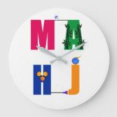 MAHJ World Clock Grote Klok (Voorkant)