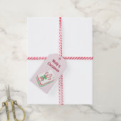 Mahj-y Kerstmis Mahjong Cadeaulabel (Met Touw)
