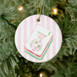 Mahj-y Kerstmis Vaas Tegeltje Keramisch Ornament