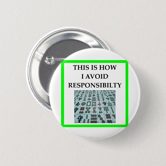 MAHJOMG RONDE BUTTON 5,7 CM (Voorkant /achterkant)