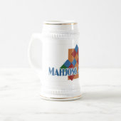 Mahjong Addict's stein Bierpul (Voorkant links)