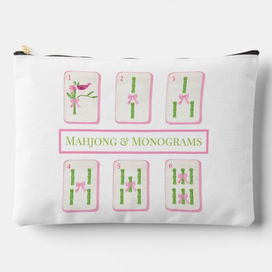Mahjong and Monograms Coquette Bamboo Bows Etui (Voorkant)