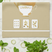 Mahjong and Teacup Kitchen Towels Theedoek (Gevouwen)