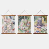 Mahjong Art Hangend Wandkleed (Driedubbel)