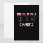 Mahjong Babe Game Player Kaart (Voorkant / Achterkant)