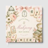 Mahjong baby shower gastenboek (Voorkant)