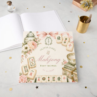 Mahjong baby shower gastenboek