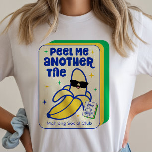 Mahjong Banaan Game Tile T-shirt