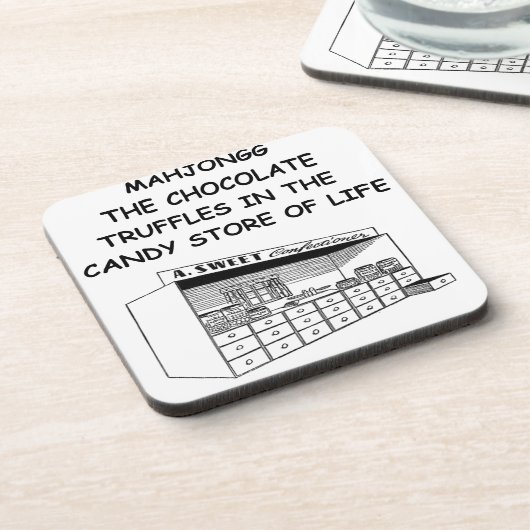 MAHJONG BIER ONDERZETTER (Linkerzijde)