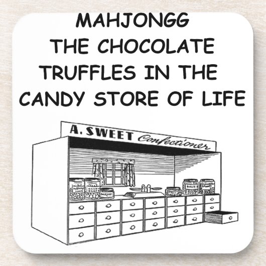 MAHJONG BIER ONDERZETTER (Voorkant)