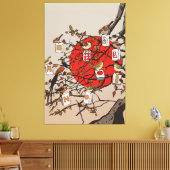 Mahjong Birds Game Canvas Afdruk (Insitu (Woonkamer))