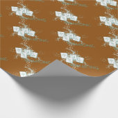 mahjong blue cadeaupapier (Hoek)