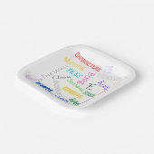 Mahjong Borden 7 inch Papieren Bordje (Gebogen)