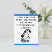 MAHJONG BRIEFKAART (Staand voorkant)