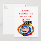 mahjong briefkaart (Voorkant / Achterkant)