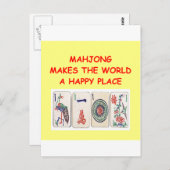 mahjong briefkaart (Voorkant / Achterkant)