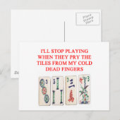 mahjong briefkaart (Voorkant / Achterkant)