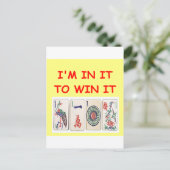 mahjong briefkaart (Staand voorkant)