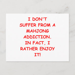 MAHJONG BRIEFKAART